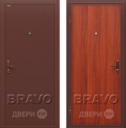 Входная металлическая Дверь Bravo Инсайд эконом (Внутреннее открывание) в Мытищах