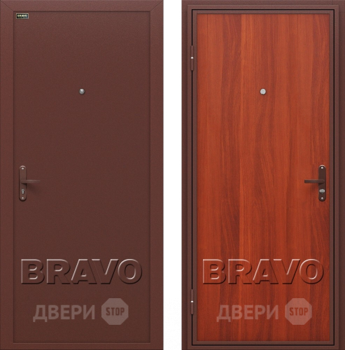 Входная металлическая Дверь Bravo Инсайд эконом (Внутреннее открывание) в Мытищах