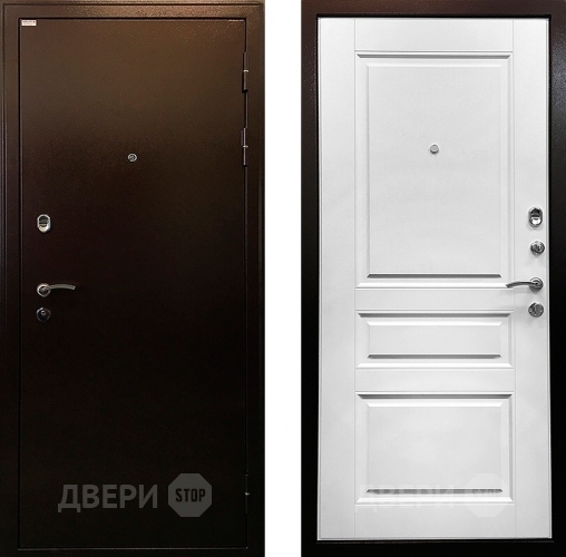 Входная металлическая Дверь Ратибор Статус 3К Белый Ясень в Мытищах