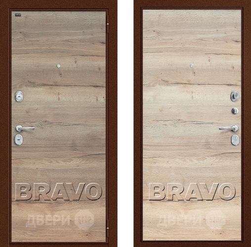 Дверь Groff Т3-300 Tobacco Oak/Natural Oak в Мытищах