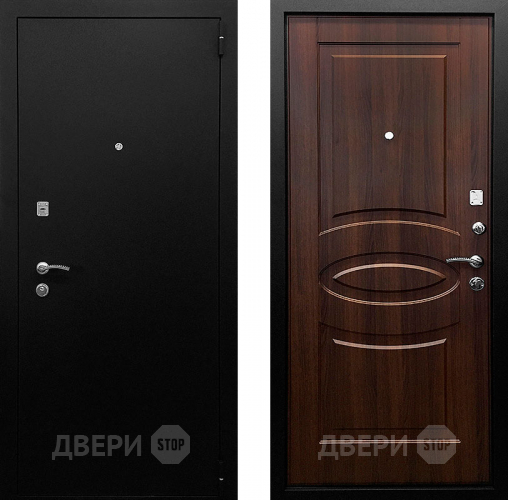 Входная металлическая Дверь Ратибор Классик 3К Орех бренди в Мытищах