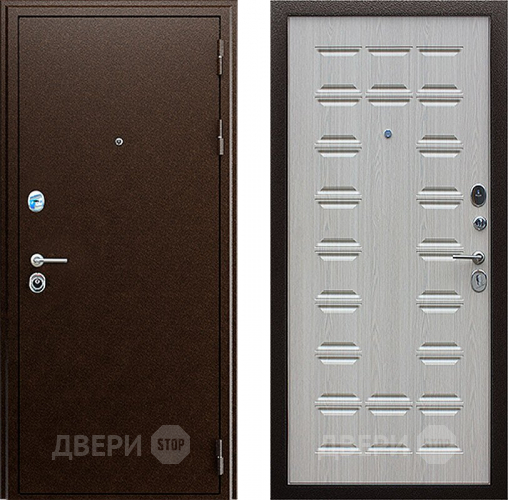 Входная металлическая Дверь АСД Спартак Белёный дуб в Мытищах
