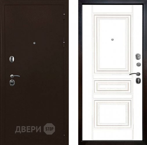 Входная металлическая Дверь Ратибор Рим 3К Белый матовый в Мытищах