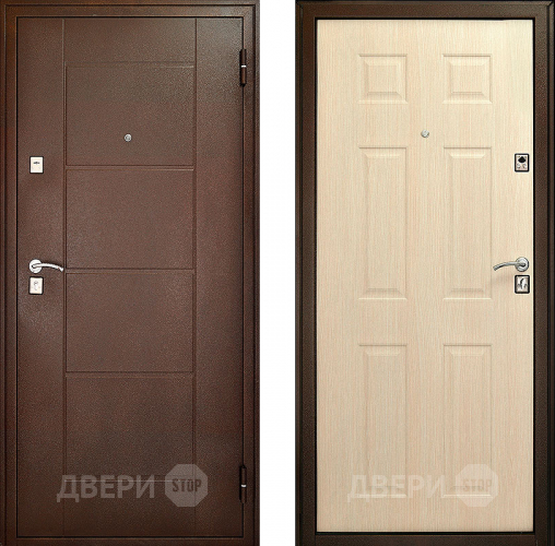 Входная металлическая Дверь Форпост Модель 73 Беленый дуб в Мытищах