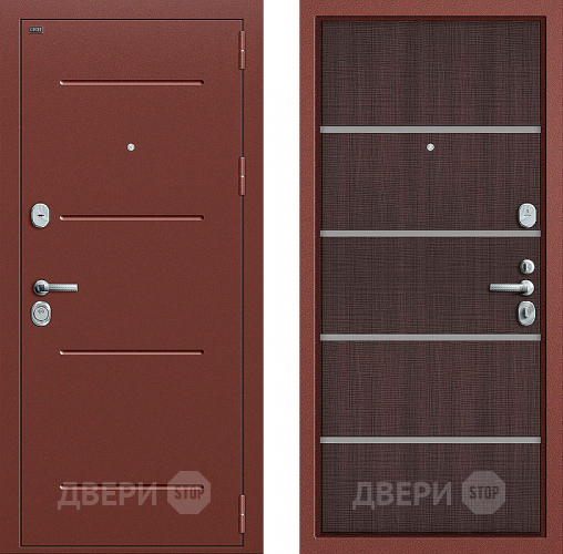 Входная металлическая Дверь Groff Т2-204 Wenge Crosscut в Мытищах