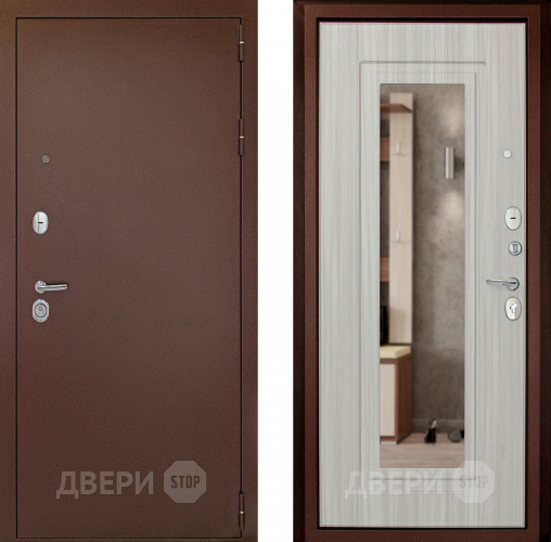 Дверь (Дверной Континент) Гарант - 1 Зеркало Сандал белый в Мытищах