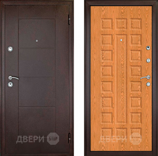 Входная металлическая Дверь Форпост Квадро Дуб золотой в Мытищах