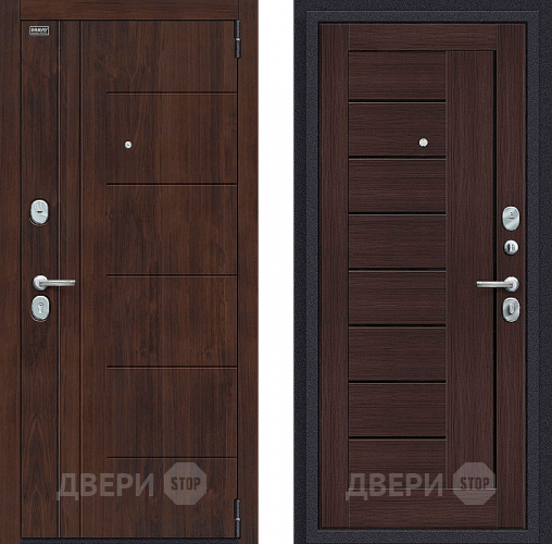 Входная металлическая Дверь Bravo Оптим Модерн Wenge Veralinga в Мытищах