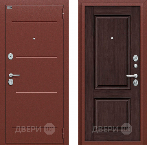 Входная металлическая Дверь Bravo Оптим Стиль Wenge Veralinga в Мытищах