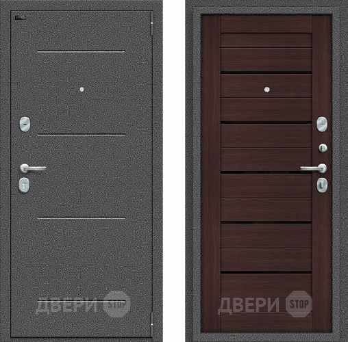 Входная металлическая Дверь Bravo Порта S-2 104/П22 Wenge Veralinga в Мытищах