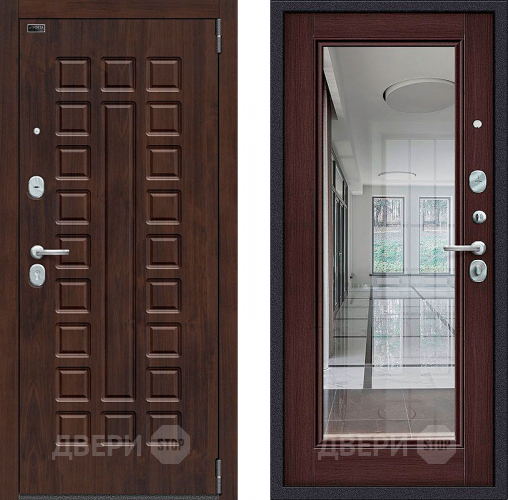 Входная металлическая Дверь Bravo Porta S-3 51/П61 с зеркалом Венге в Мытищах