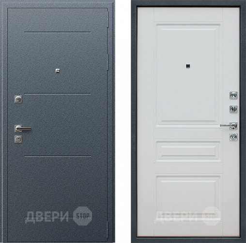 Входная металлическая Дверь АСД Техно XN 91 U Белый матовый в Мытищах