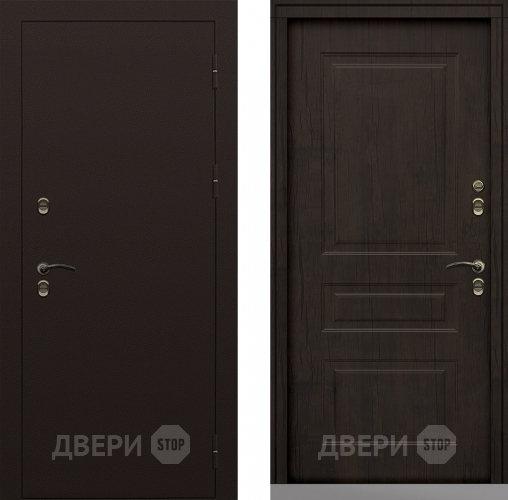Входная металлическая Дверь Сибирь Термо-Стандарт тиковое дерево в Мытищах