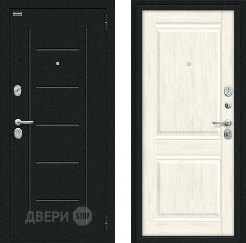 Дверь Bravo Некст Kale Букле черное/Nordic Oak в Мытищах