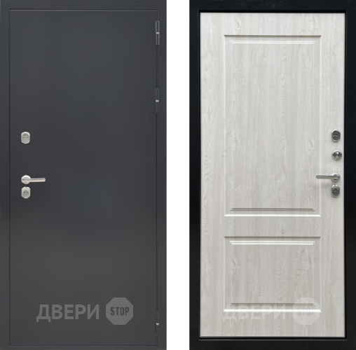 Дверь Ратибор Термоблок 3К Черное серебро/Сосна белая в Мытищах