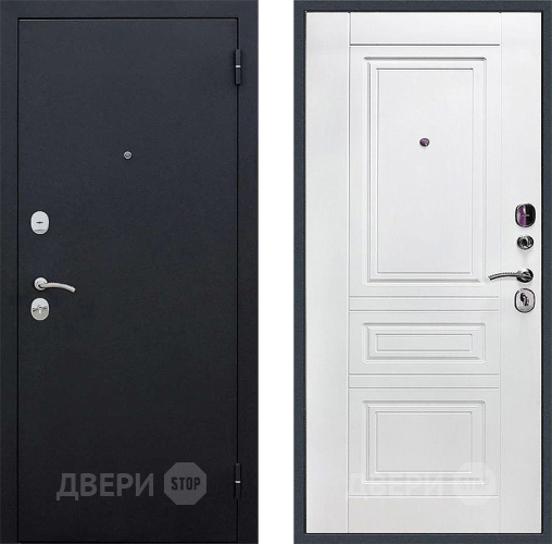 Дверь Локо 3к антик серебро/ белое дерево в Мытищах