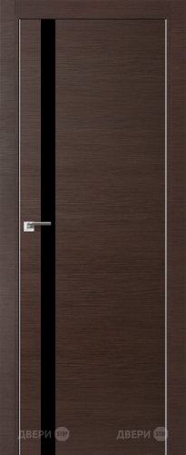 Межкомнатная дверь ProfilDoors 6Z венге кроскут (черный лак) в Мытищах