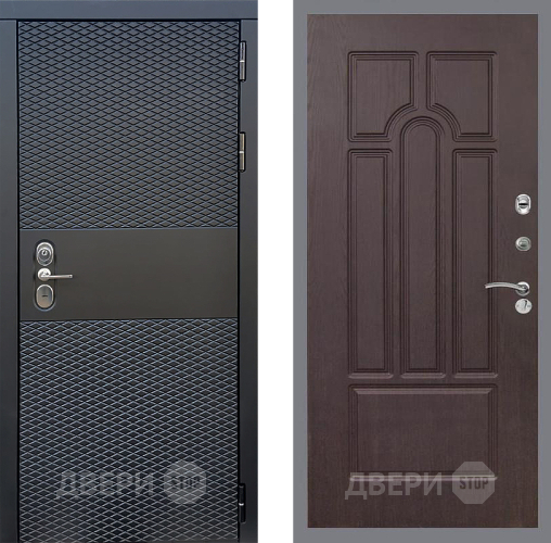 Входная металлическая Дверь Стоп БЛЭК CISA ФЛ-58 Венге в Мытищах