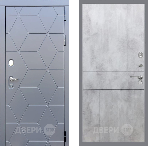 Дверь Стоп КОСМО ФЛ-290 Бетон светлый в Мытищах
