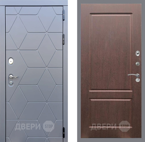 Дверь Стоп КОСМО ФЛ-117 Орех премиум в Мытищах