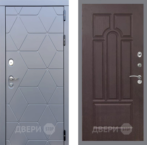 Входная металлическая Дверь Стоп КОСМО ФЛ-58 Венге в Мытищах