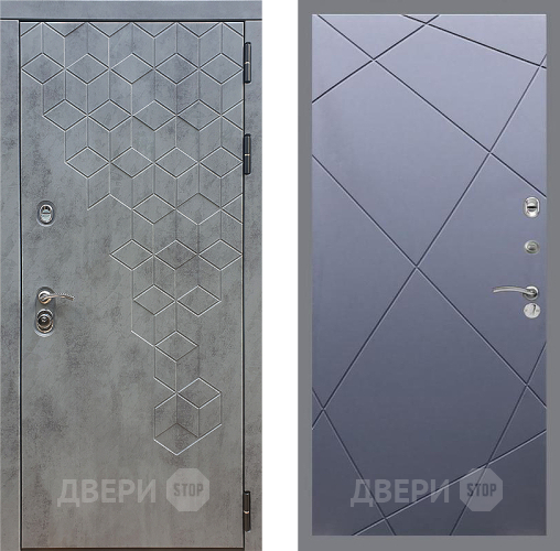 Дверь Стоп БЕТОН ФЛ-291 Силк титан в Мытищах