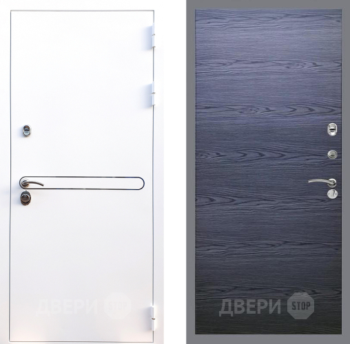 Дверь Стоп Лайн Вайт Гладкая Дуб тангенальный черный в Мытищах