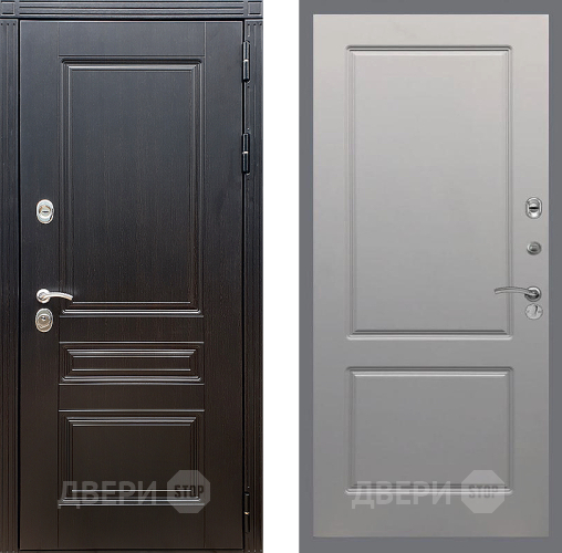 Входная металлическая Дверь Стоп МЕГАПОЛИС ФЛ-117 Грей софт в Мытищах