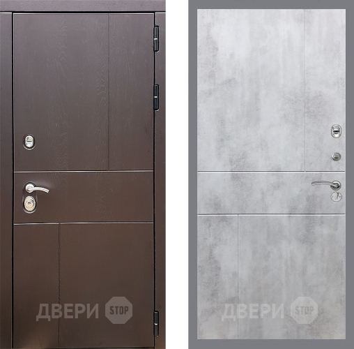 Входная металлическая Дверь Стоп УРБАН ФЛ-290 Бетон светлый в Мытищах