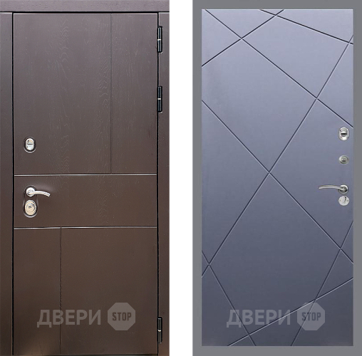 Дверь Стоп УРБАН ФЛ-291 Силк титан в Мытищах