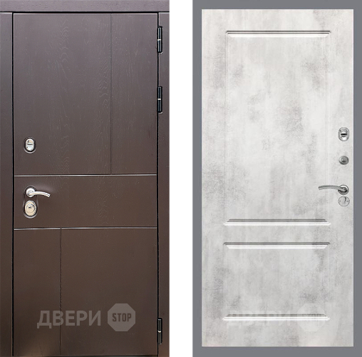 Дверь Стоп УРБАН ФЛ-117 Бетон светлый в Мытищах