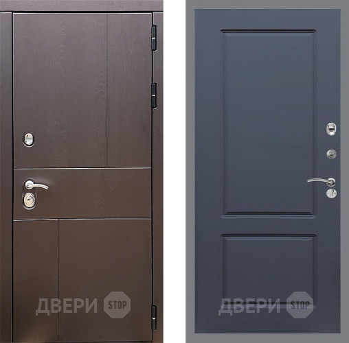 Дверь Стоп УРБАН ФЛ-117 Силк титан в Мытищах