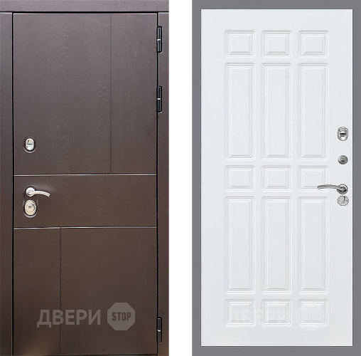 Входная металлическая Дверь Стоп УРБАН ФЛ-33 Силк Сноу в Мытищах
