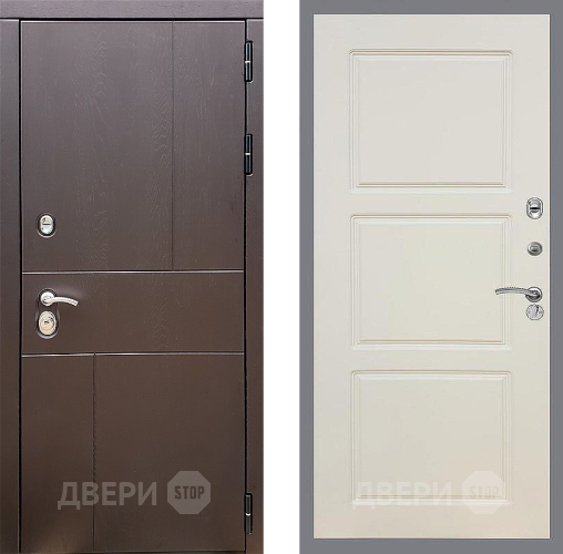 Входная металлическая Дверь Стоп УРБАН ФЛ-3 Шампань в Мытищах