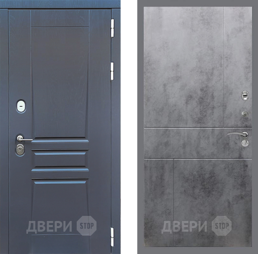 Входная металлическая Дверь Стоп ПЛАТИНУМ ФЛ-290 Бетон темный в Мытищах