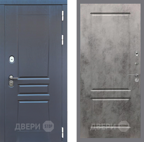 Входная металлическая Дверь Стоп ПЛАТИНУМ ФЛ-117 Бетон темный в Мытищах