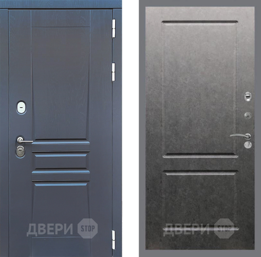 Входная металлическая Дверь Стоп ПЛАТИНУМ ФЛ-117 Штукатурка графит в Мытищах