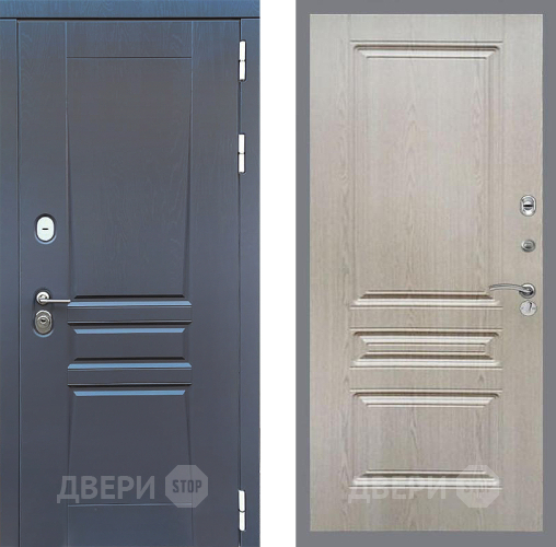 Входная металлическая Дверь Стоп ПЛАТИНУМ ФЛ-243 Беленый дуб в Мытищах