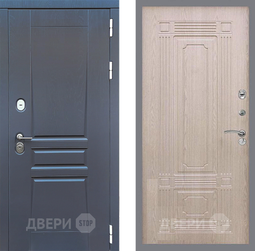 Входная металлическая Дверь Стоп ПЛАТИНУМ ФЛ-2 Беленый дуб в Мытищах