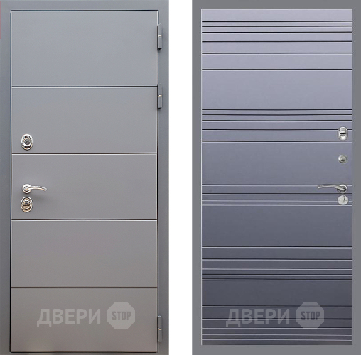 Входная металлическая Дверь Стоп АРТ ГРАФИТ Лайн Силк титан в Мытищах