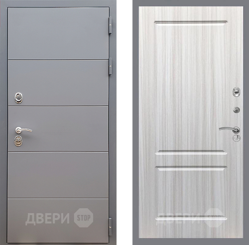 Дверь Стоп АРТ ГРАФИТ ФЛ-117 Сандал белый в Мытищах