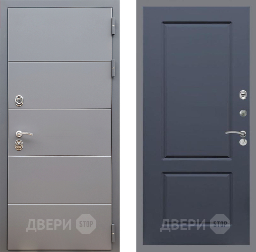 Входная металлическая Дверь Стоп АРТ ГРАФИТ ФЛ-117 Силк титан в Мытищах