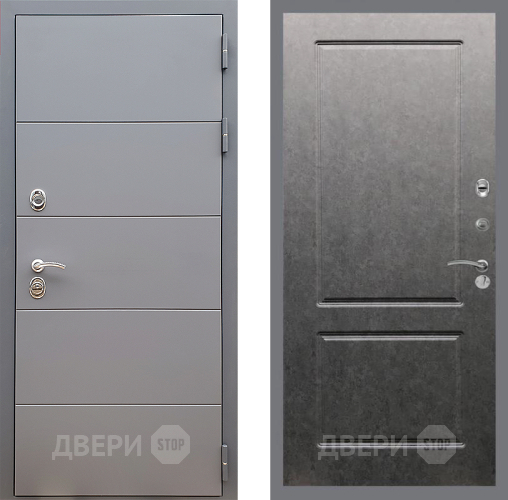 Входная металлическая Дверь Стоп АРТ ГРАФИТ ФЛ-117 Штукатурка графит в Мытищах