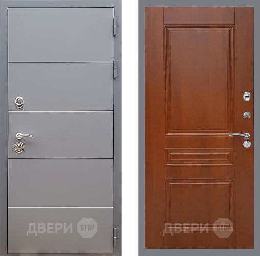 Входная металлическая Дверь Стоп АРТ ГРАФИТ ФЛ-243 Итальянский орех в Мытищах
