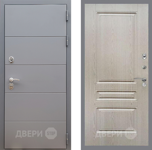 Дверь Стоп АРТ ГРАФИТ ФЛ-243 Беленый дуб в Мытищах