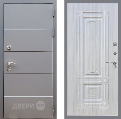 Дверь Стоп АРТ ГРАФИТ ФЛ-2 Сандал белый в Мытищах