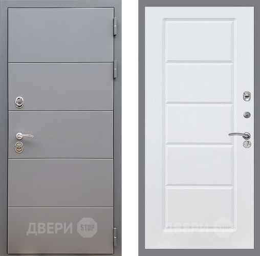 Дверь Стоп АРТ ГРАФИТ ФЛ-39 Силк Сноу в Мытищах
