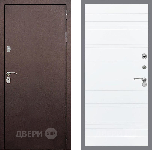 Дверь Стоп КЛАССИК Медь Лайн Силк Сноу в Мытищах