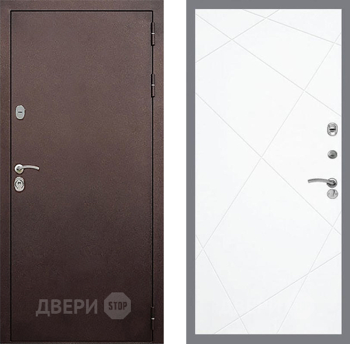 Дверь Стоп КЛАССИК Медь ФЛ-291 Силк Сноу в Мытищах