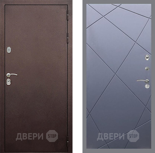 Входная металлическая Дверь Стоп КЛАССИК Медь ФЛ-291 Силк титан в Мытищах